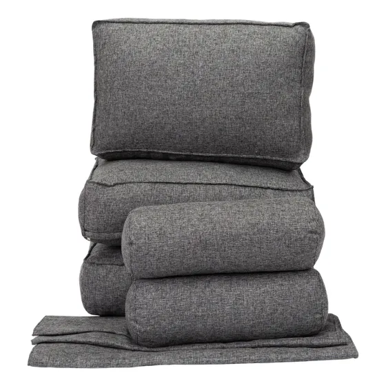 Kit Divan Desmontable 5 Almohadones + Funda Medida Especial