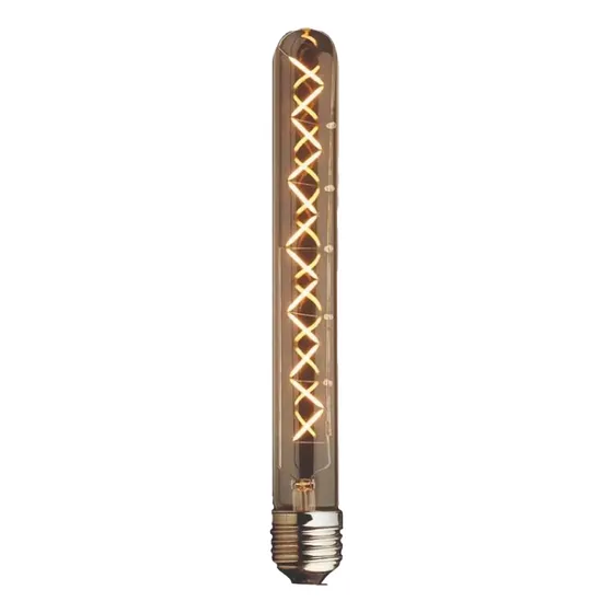 Lampara Filamento Vintage Tubo 4w Dimerizable Ambar Apto E27 Luz Blanca cálida