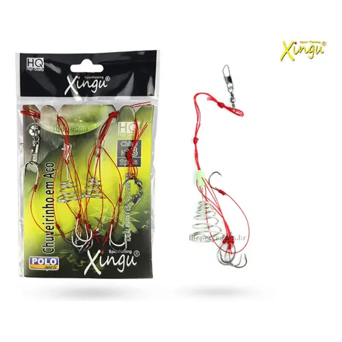 Chuveirinho Para Pesca Xingu Com Anzóis N° 6 (2 Unidades)
