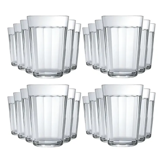 Set de 24 barras de cerveza de vidrio Uni American Cup de 300 ml