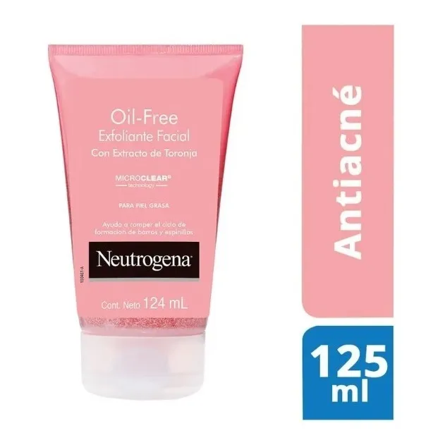 Neutrogena Exfoliante Facial Oil Free Extracto Toronja 124ml Tipo De Piel Piel Grasa