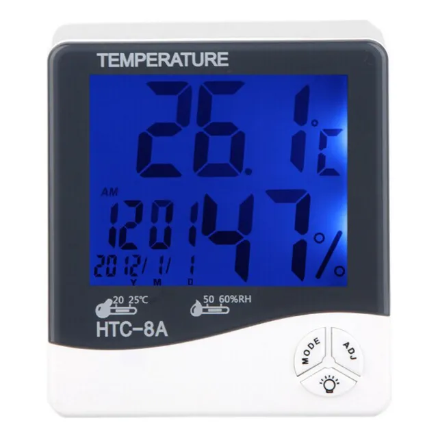 Higrometro Humedad Y Temperatura Fecha Hora Alarma Luz Fondo