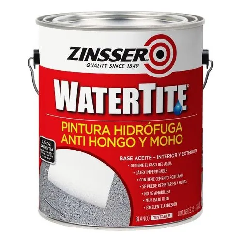 Pintura Hidrófuga Anti Humedad Watertite Zinsser 4l