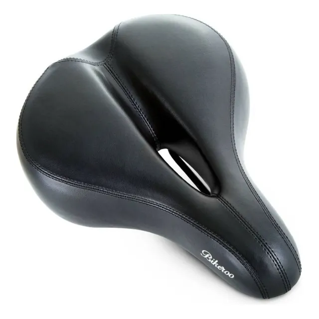 Asiento Negro Bicicleta Muy Comodo Grande Cf-2478