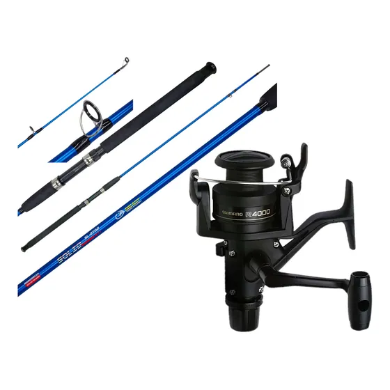 Combo De Pesca Variada Reel Frontal Shimano + Caña 2.70m
