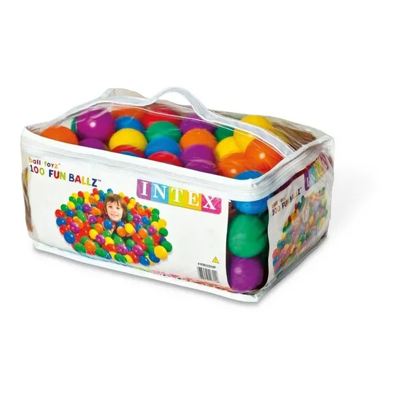 Bolsa De 100 Bolas Pelotas Para Pelotero Intex 49602