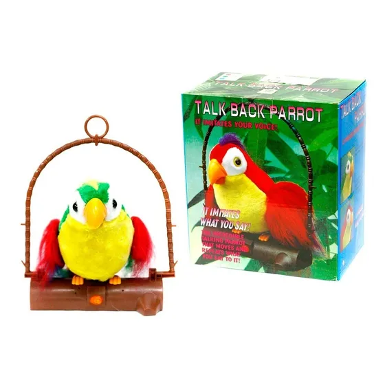 Loro Repite Tus Palabras Talk Back Parrot 39x23cm Fd9020