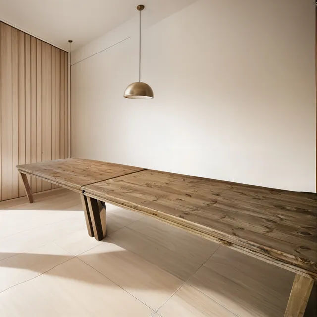 Mesa Quincho 3 M Pino Macizo Mateo Muebles