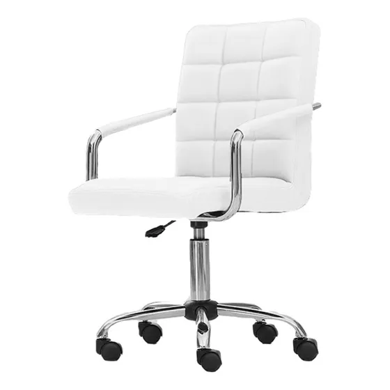 Sillon Ejecutivo Silla De Oficina Pc Escritorio Regulable Color Blanco