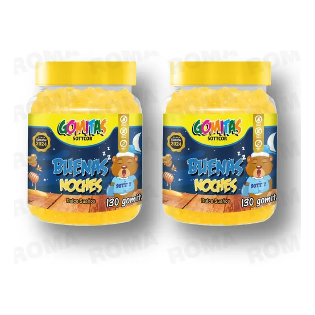 Pack 2  Gomitas Buenas Noches Niños 260 Und Sottcor Labs