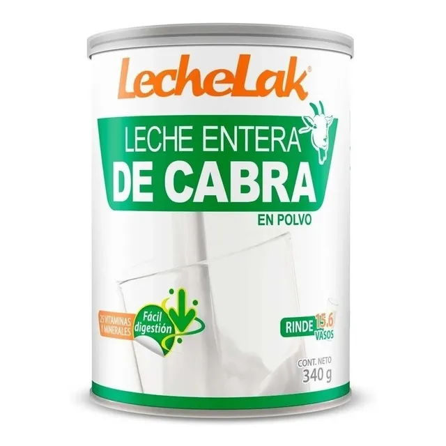 Leche Entera De Cabra En Polvo 340gr Fácil Digestión