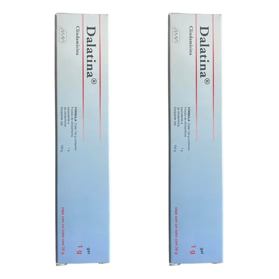 Pack 2pz. Clindamicina 1% Acne Barros Dalatina Tubo 30g.
