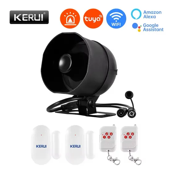Kit Sistema Alarma Wifi Tuya Smart Life Anti Robo Sirena