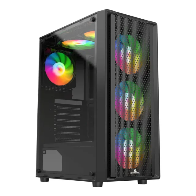 Gabinete Gamer Iceberg Flow C Negro 6 Fans Argb