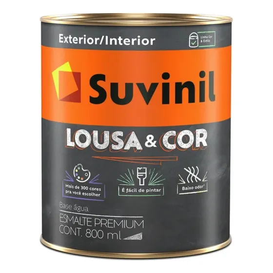 Tinta Efeito Lousa E Cor Giz Base Água Suvinil 0,9l