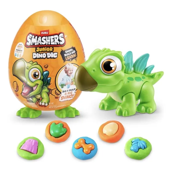 Dinosaurio Stegosaurio Huevo Smashers Dino Dig 12 Sorpresas