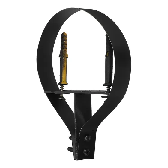 Kit De Soporte De Chimenea De Acero Inoxidable Negro