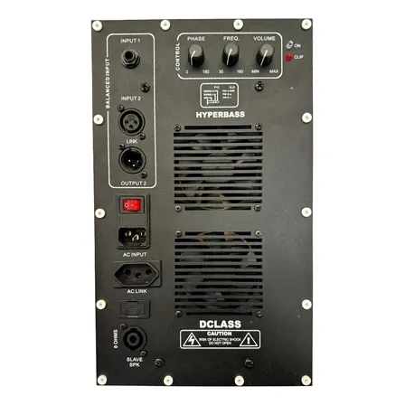 Amplificador Ativador P/ Caixas Sub Graves 1500 Watts Rms Cor Preto Potência De Saída Rms 1.5 Kw