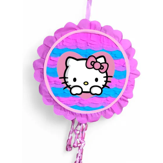 Piñata Circular A Eleccion Todas Las Tematicas Hello Kitty