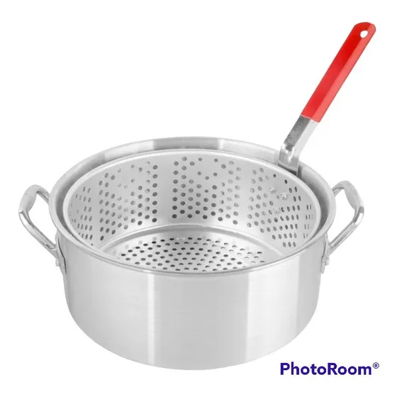 Olla Con Cesta En Aluminio Para Freir Choice Cap. 10 Qt