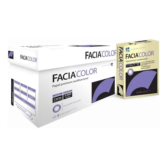 Papel Faciabond Color Canario Copamex Carta 5000 Hojas