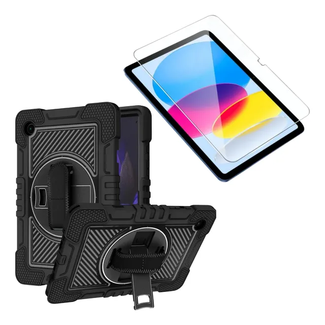 Estuche Funda Antichoque 360 Con Correa + Vidrio Templado