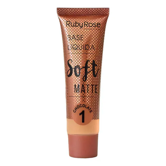 Base De Maquiagem Líquida Ruby Rose Soft Matte Chocolate