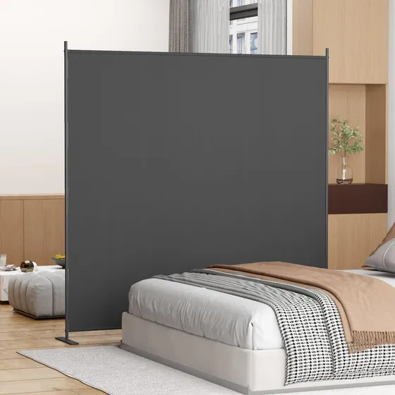 Panel Plegable 1 De 1,83 M De Separación Oscuro Para Oficina Nombre Del Diseño Dark Grey