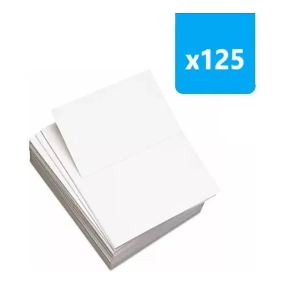 Resma De Papel Cartulina Glasse 250grs Tamaño Oficio 