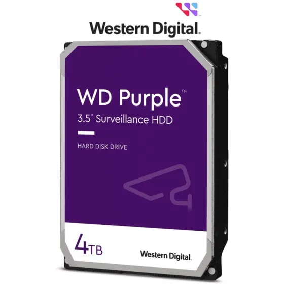 Disco duro interno Western Digital Púrpura SATA 3 WD43Purz de 4 TB
