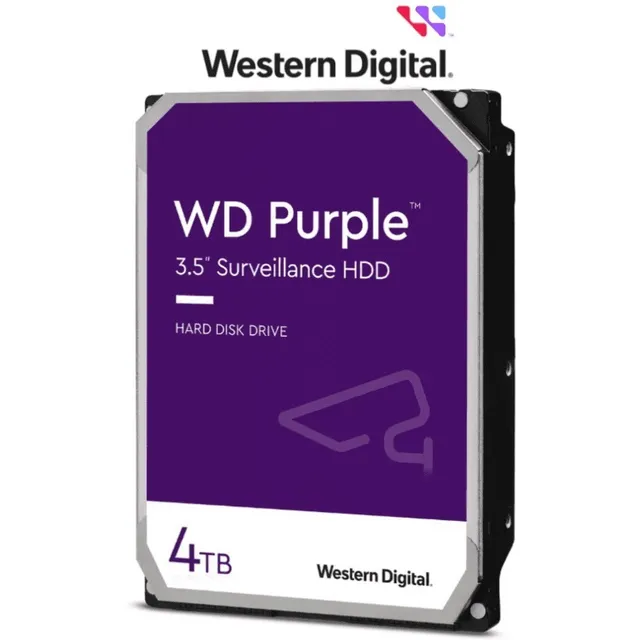 Disco duro interno Western Digital Púrpura SATA 3 WD43Purz de 4 TB