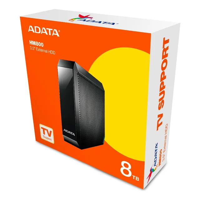 Disco Duro Externo Adata 8tb Negro Ahm800-8tu32g1-cusbk