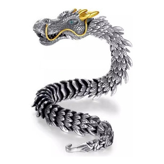 Pulseira De DragĂŁo De Prata S925 Feita Ă MĂŁo Estilo MecĂąnico Pulseira De DragĂŁo De Prata S925 Feita Ă MĂŁo Estilo MecĂąnico