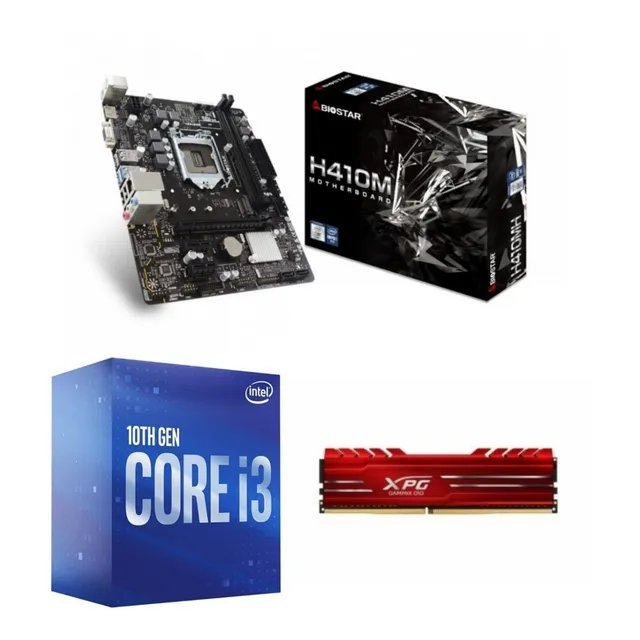 Kit Actualización Ensamble Intel I3 10100 + H410 + 8 Gb Ram