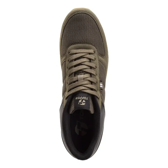 Zapatilla Topper T.350 Mesh Oliva Night/ Negro