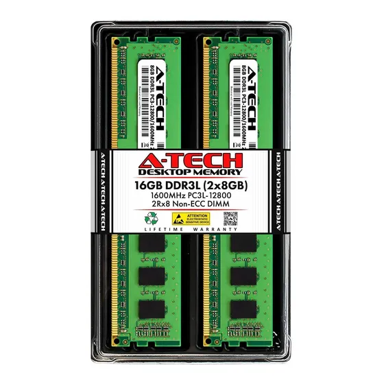 Memoria Ram 16gb (2x8gb) Ddr3 1600mhz Pc3-12800 A-tech