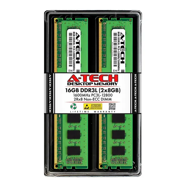 Memoria Ram 16gb (2x8gb) Ddr3 1600mhz Pc3-12800 A-tech