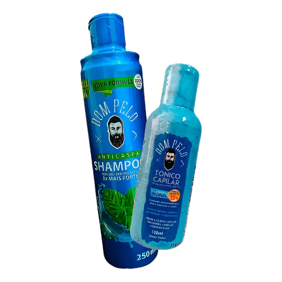 Dom Pelo Nixidil Tônico Capilar E Shampoo Anti Caspa 3em1