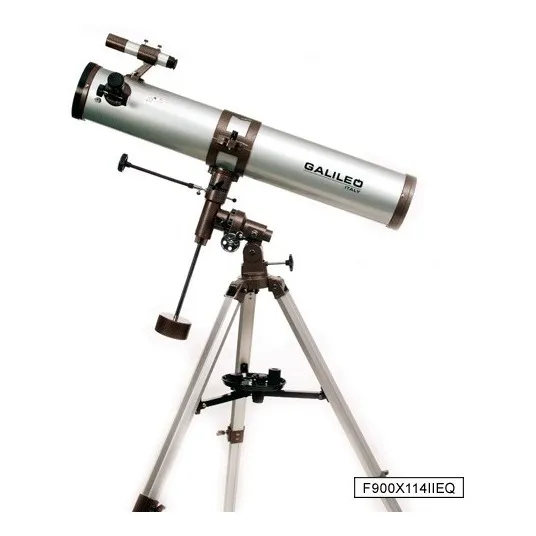 Telescopio Galileo Italy F900x114 Eqii Montura Ecuatorial Color Gris