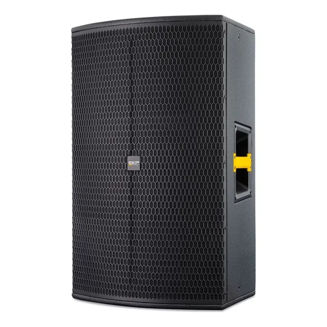 Caja Activa Potenciada De Madera Skp Qw15  1600w Dsp 15 