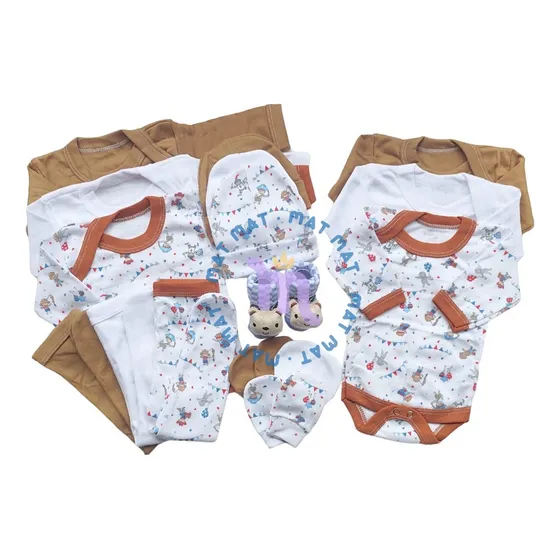 Ajuar Set De Nacimiento Bebé Niño 0-3 Meses ( 15 Piezas).