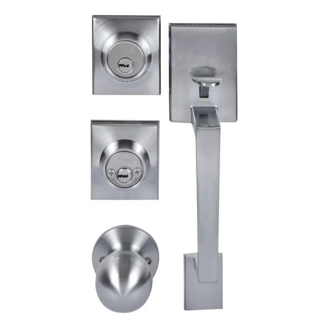 Cerradura Chapa Gatillo Puerta Principal Cromo Phillips Color cromo mate