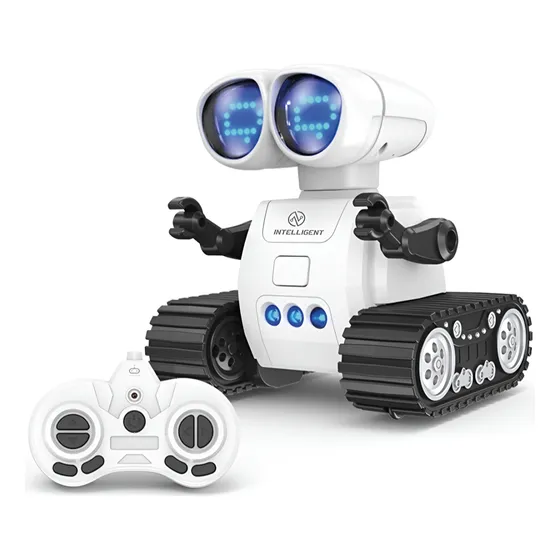 Juguete Robot Amigo A Control Remoto Ruedas Movil Ojos Led