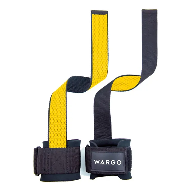 Par Correas Straps Levantamiento Wargo Pesas Gym Gimnasio