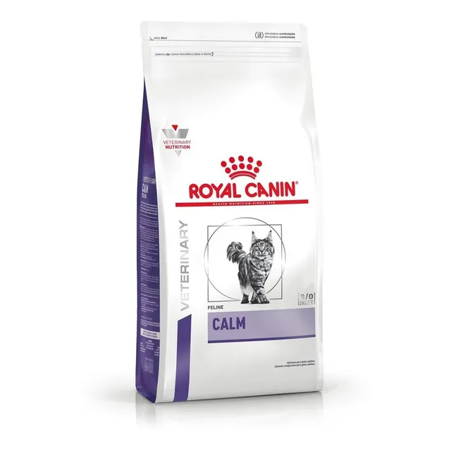 Alimento Royal Canin Veterinary Diet Feline Calm para gato adulto de raza pequeño sabor pollo de 2 kg