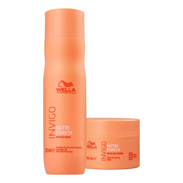 Kit Wella Professionals Invigo Nutri-enrich Shampoo Máscara Kit Wella Professionals Invigo Nutri-enrich Shampoo Máscara