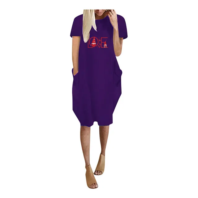 Vestido Fiesta Noche Ama Casa Estampado Dia San Valentin 129