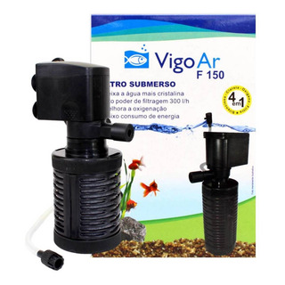 Filtro Interno Com Bomba F150 Aquario Até 50l Vigoar Oxigena Filtro Interno Com Bomba F150 Aquario Até 50l Vigoar Oxigena