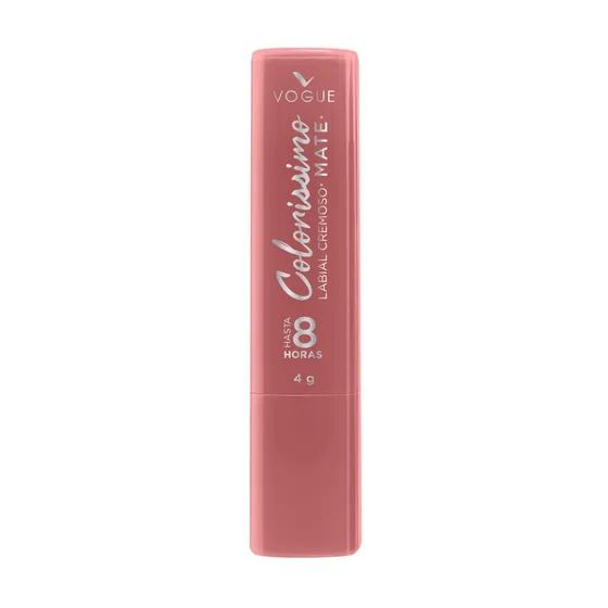 Labial Vogue Colorissimo Mate Cremoso Larga Duración 4gr Color Lychee Fresco