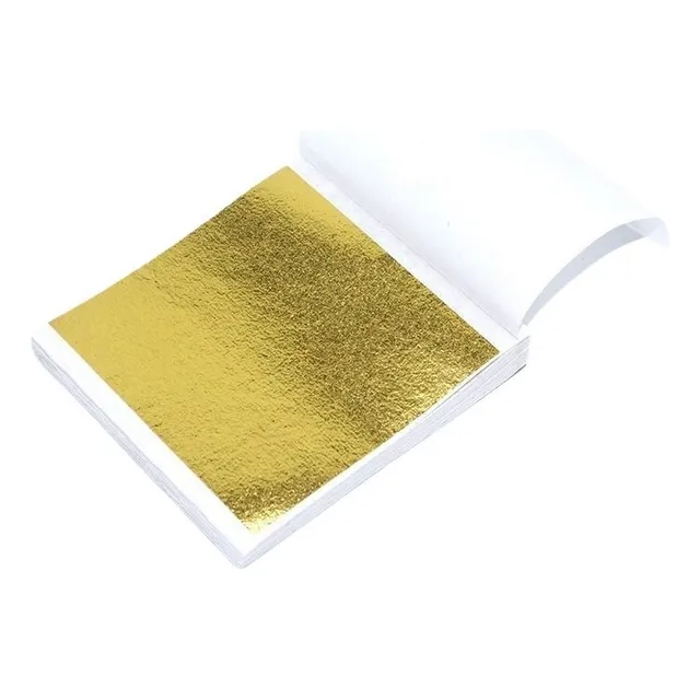 Wf 300 Uds. Papeles De Lámina De Oro 9cm Cuadrada For